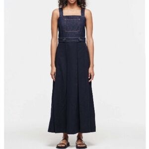 New Aligne Parks Organic Cotton Denim Midi Dress